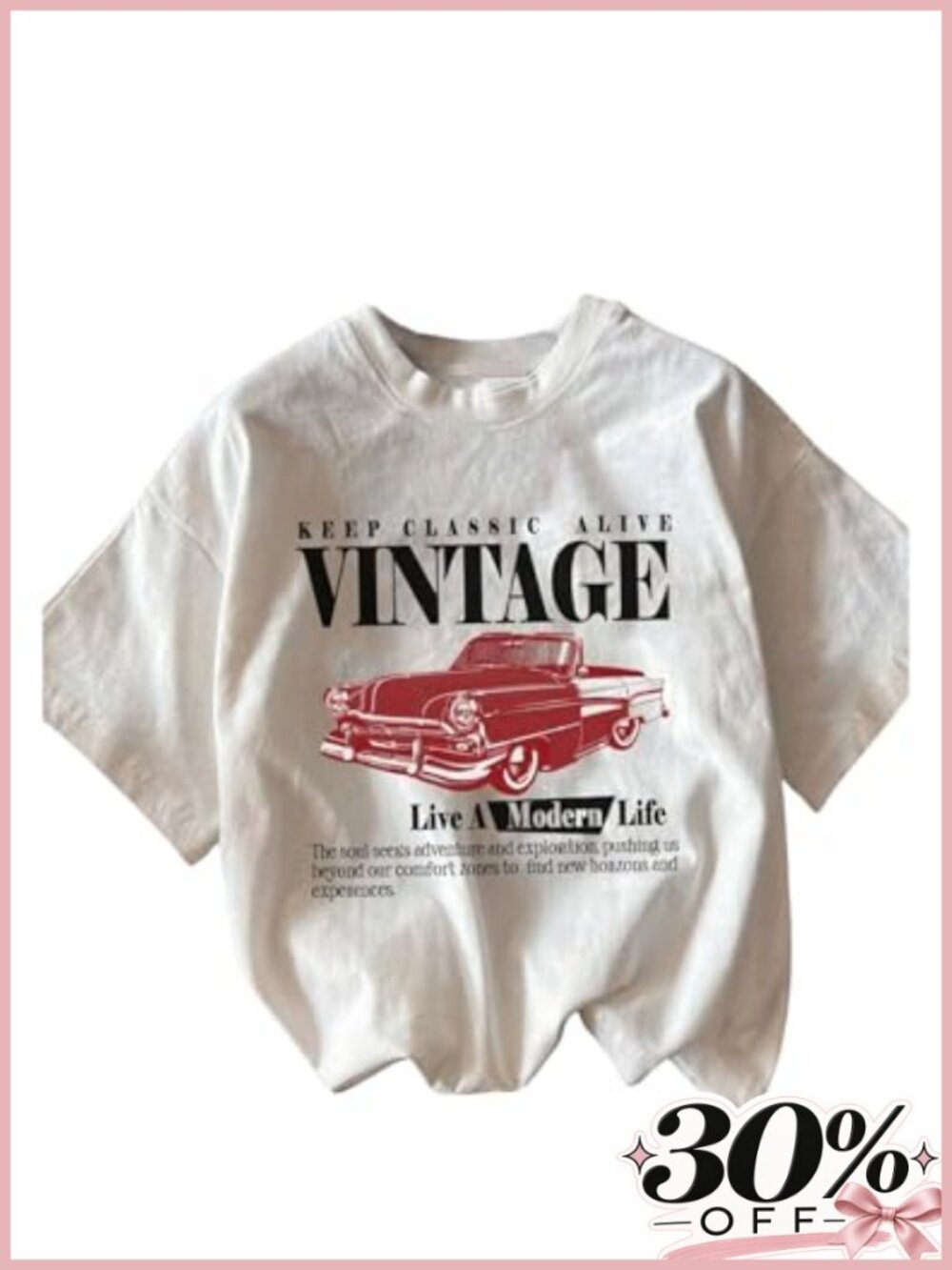Women's Vintage Graphic Letter Crew Neck Tee Short Sleeve Polyester Summer Top